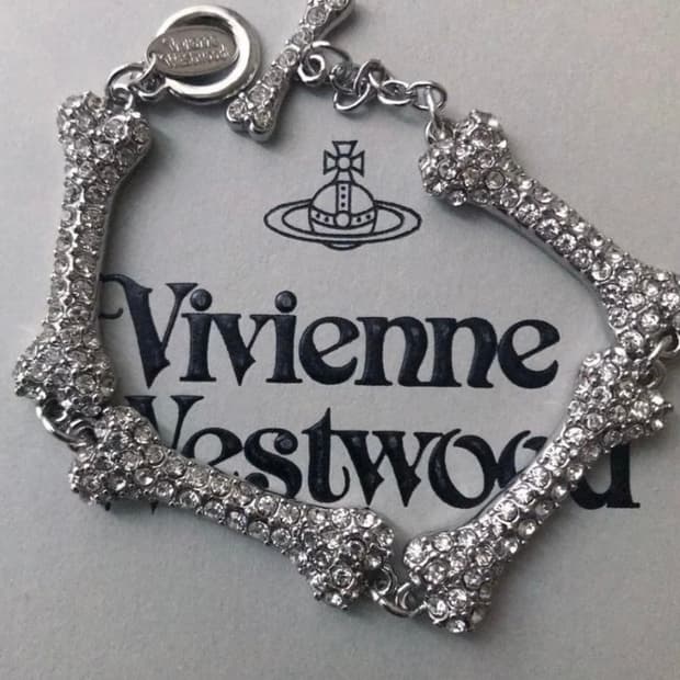 비비안웨스트우드 아카이브 큐빅 본 브레이슬릿 팔찌