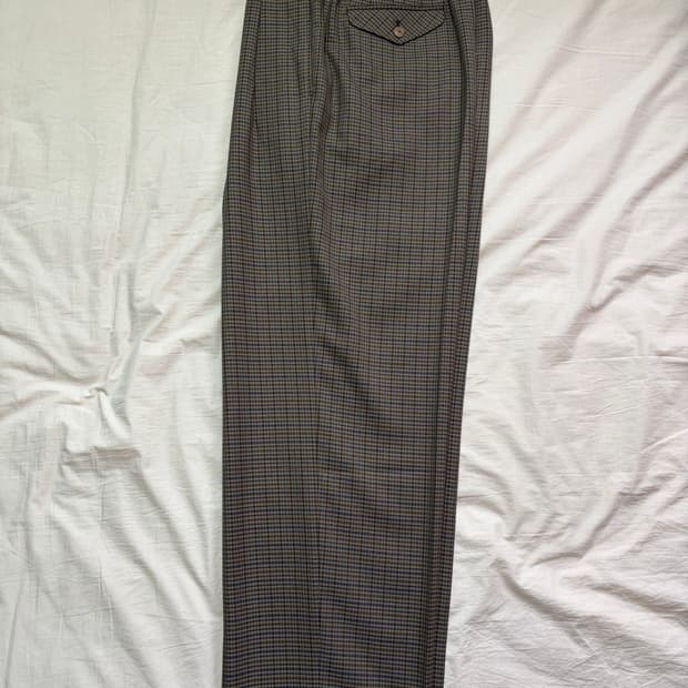 토마스모어 브라운 체크 슬렉스