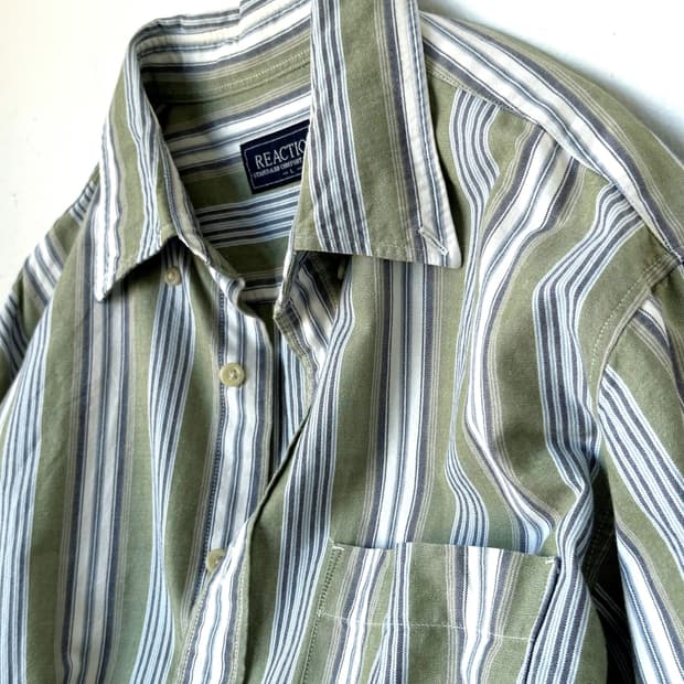 Natural cotton stripe design H/S shirt
