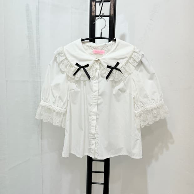 프린세스멜로디 빅카라 레이스 크롭셔츠 롤리타 3399