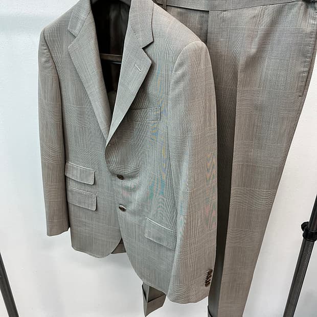 95,31-32) 카모시타 체크 셋업슈트