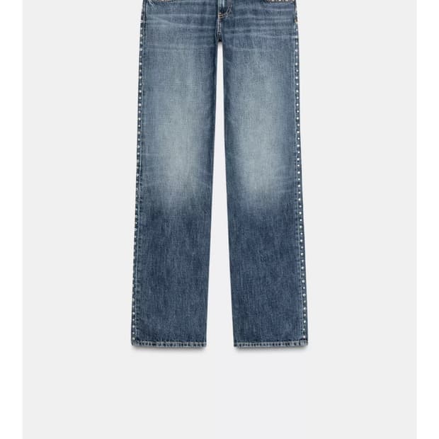 (사이즈 교환 구함)ZARA 자라 로우라이즈 스터드 진