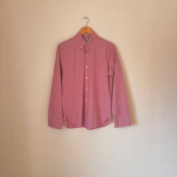 JCREW 제이크루 체크 셔츠 남방 M 슬림 수입 정품 기본 디테일