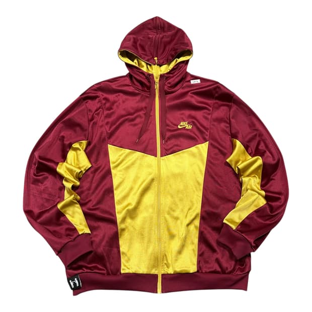 ✨ (바배) 나이키 버건디 골드 배색 후드 집업 (앞뒤지퍼) 