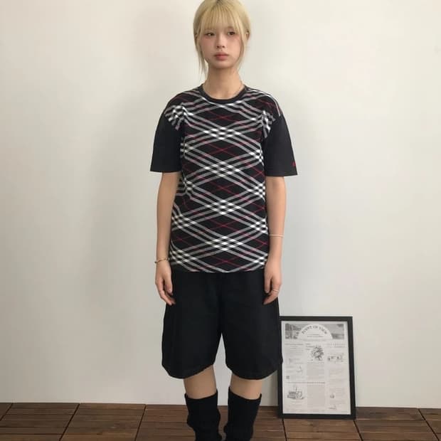 Burberry Black Label Check Tee