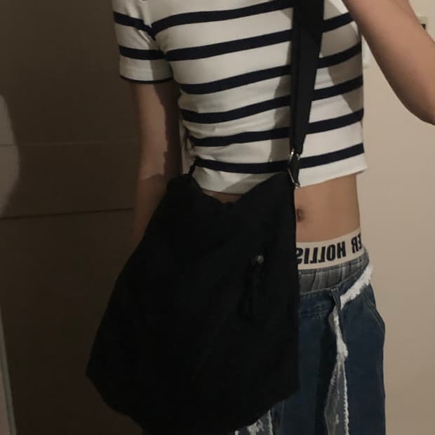 3way 캔버스 가방 블랙