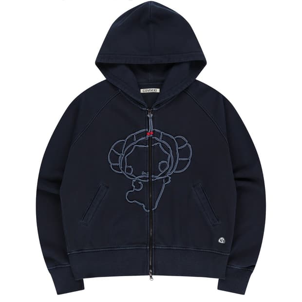 코이세이오 빈티지 집업 네이비 coyseio