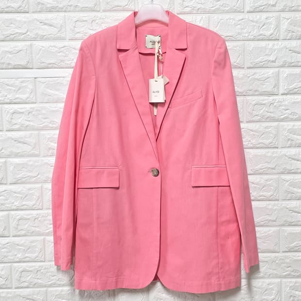 택포) ALYSI 핑크 블레이저 자켓 44 새상품
