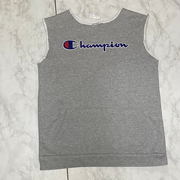 챔피온 회색 민소매 티셔츠 사이즈 95