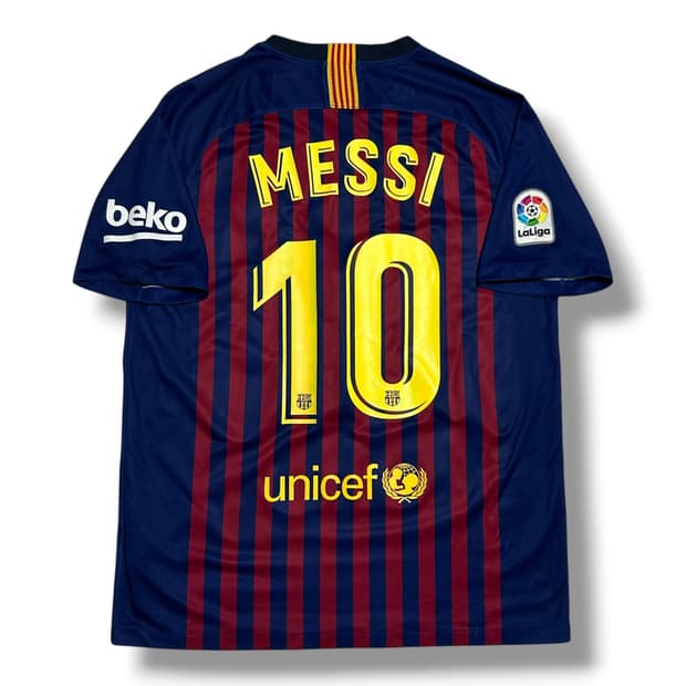 Nike 바르셀로나 18-19시즌 No.10 메시 반팔 유니폼