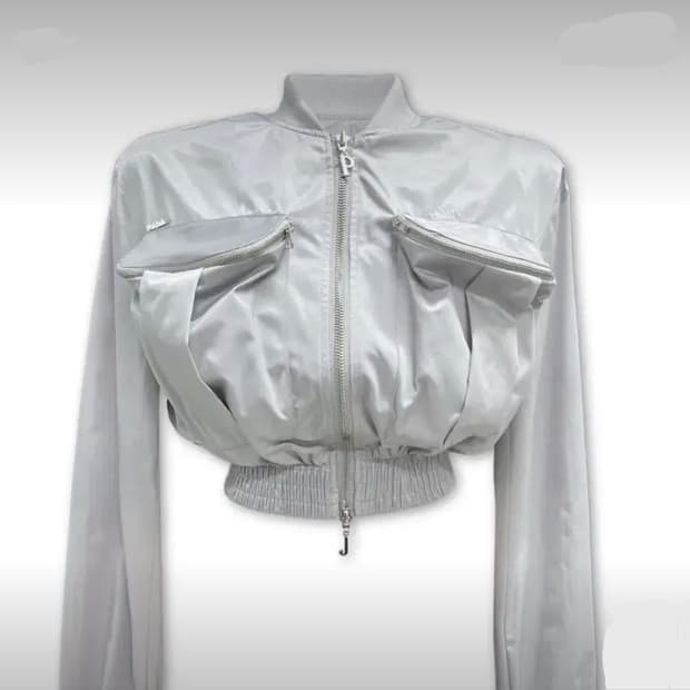 (무배) 페일제이드 플라이트 자켓 실버, 항공점퍼