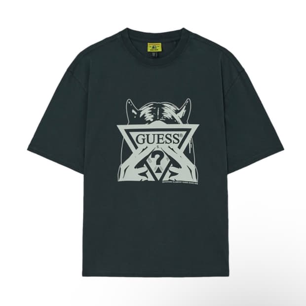 게스진스 x 히스테릭 글래머 아이코닉 반팔티 DARK GREY