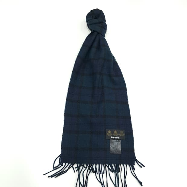 MX157 바버 블랙워치 램스울 목도리 머플러