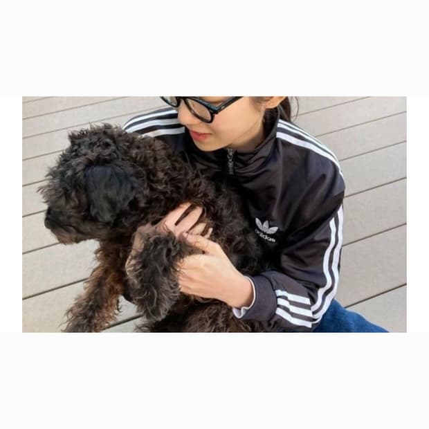 아리하라 미유키 아디다스 트랙탑 L