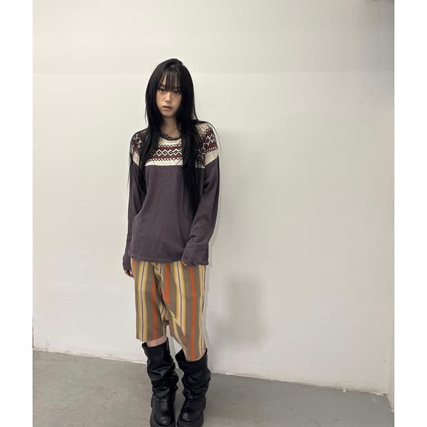 KAPITAL Snow Pattern T-shirt