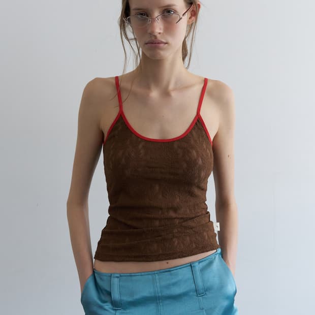 Overdue flair TEXTURE COMBI SLEEVELESS