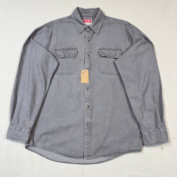M) Wrangler 랭글러 투포켓 워크웨어 코튼 셔츠 W38