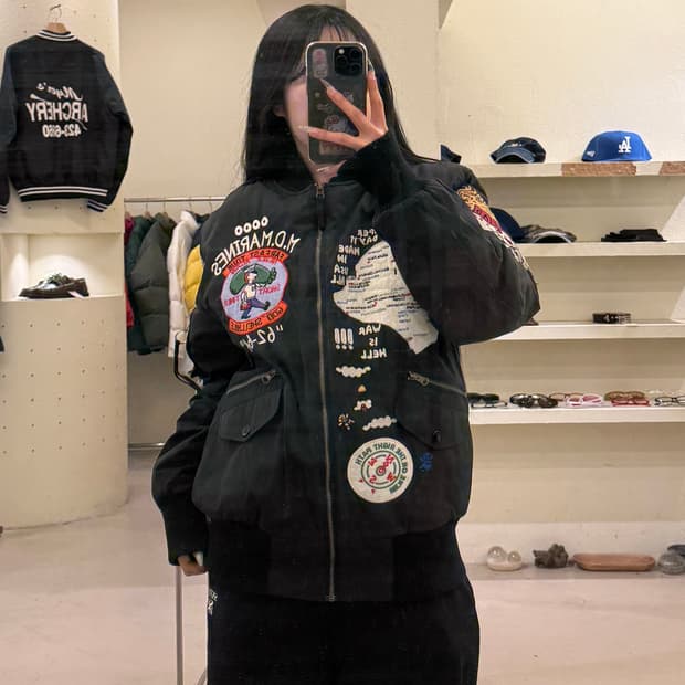 빈티지 패치워크 ma-1 U944