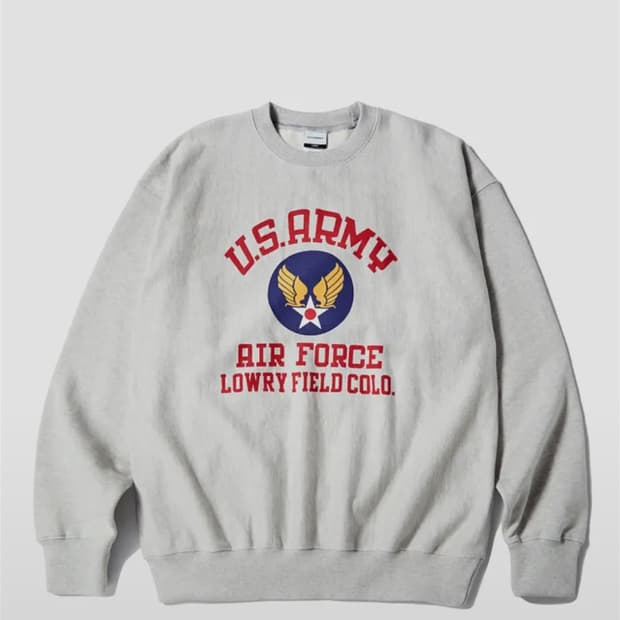 (L) 아웃스탠딩 U.S.ARMY 맨투맨 3% 멜란지 그레이