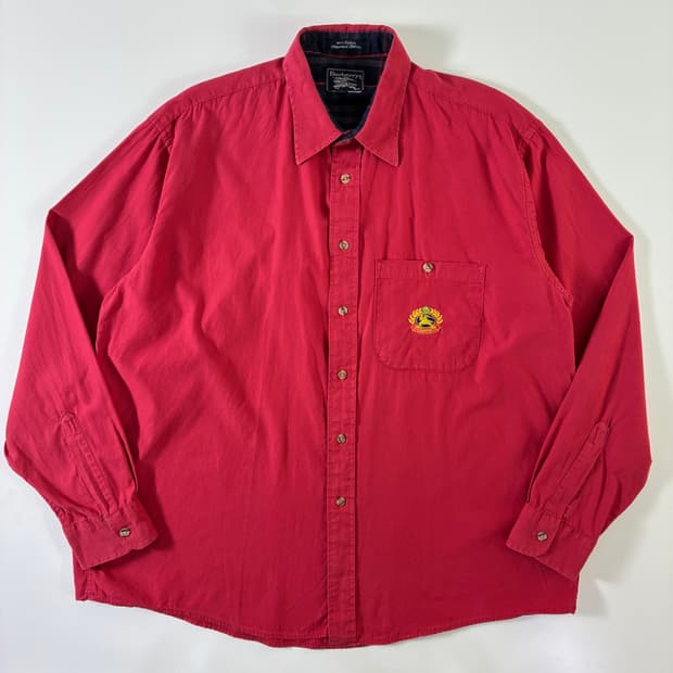 Burberry 버버리 90‘s 크러스트 아카이브 피그먼트 레드 포켓 셔