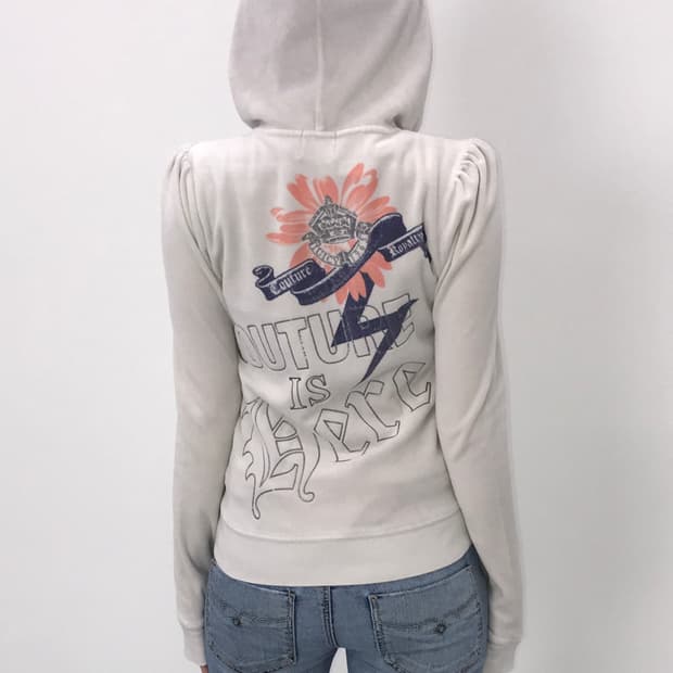 Juicy Couture Y2k Graphic Velour Hoodie