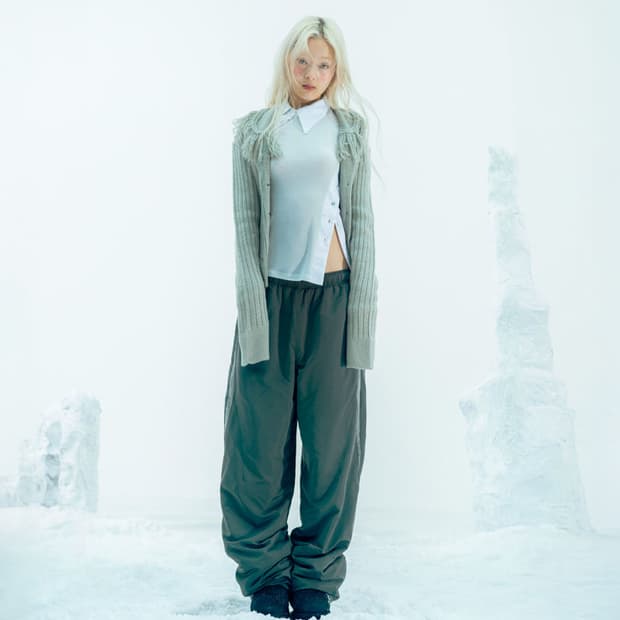 오호스 Fleece Lined Nylon Pants 팬츠