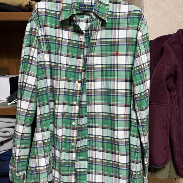 L 폴로 랄프로렌 체크셔츠 커스텀핏