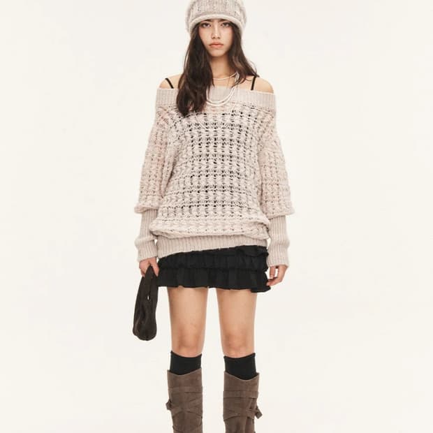 쓰리타임즈 멜로우 니트 구해요