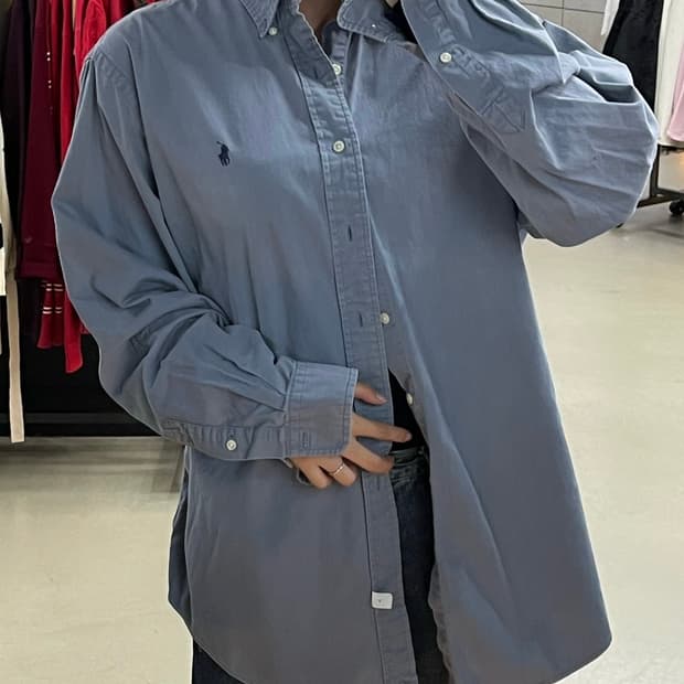 폴로 뮤트 네이비 셔츠