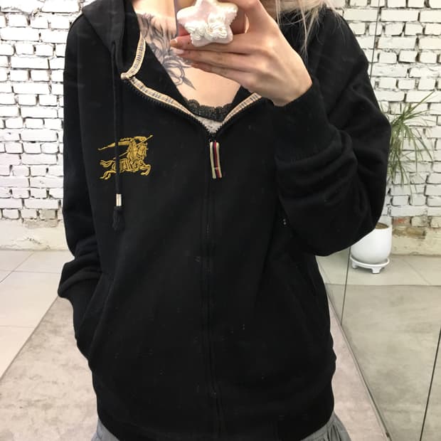 버버리 후드 집업