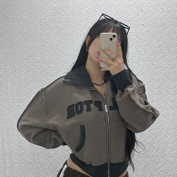 스컬프터 인사이드 아웃 그런지 집업 ONE SIZE C06934