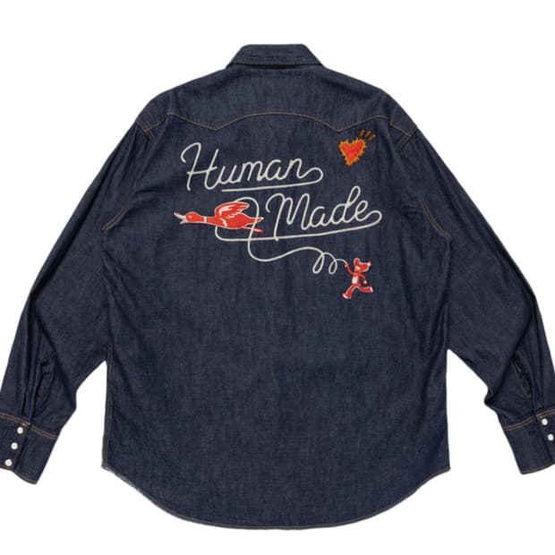 휴먼 메이드 데님 웨스턴 셔츠 인디고