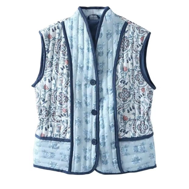 H&M 퀄팅 누빔 조끼