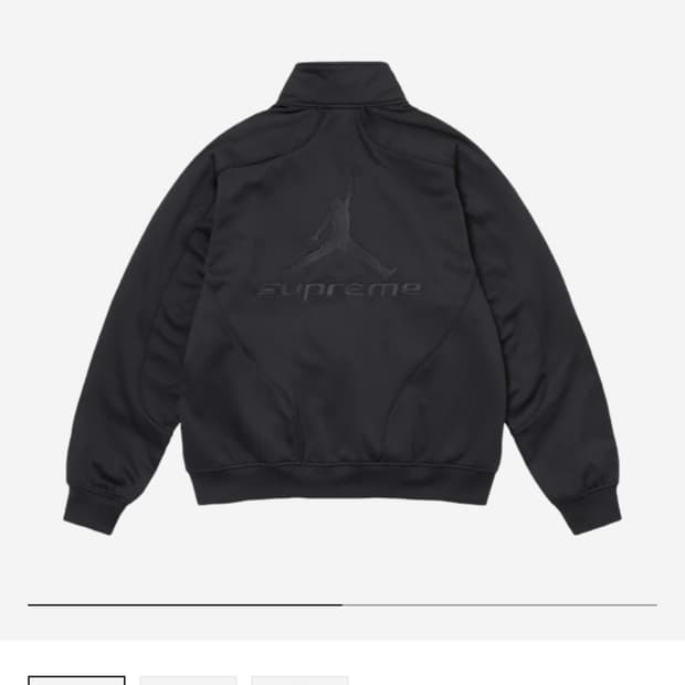 슈프림 조던 트랙자켓 블랙 m