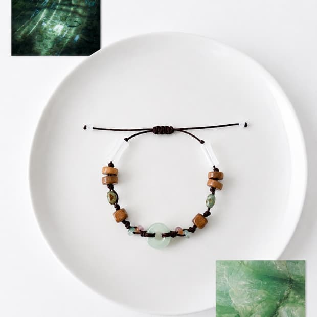 [handmade] 🌳 포레스트 옥 매듭 팔찌