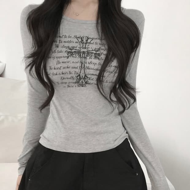 💖 (새상품) 87MM 여성 그레이 롱슬리브