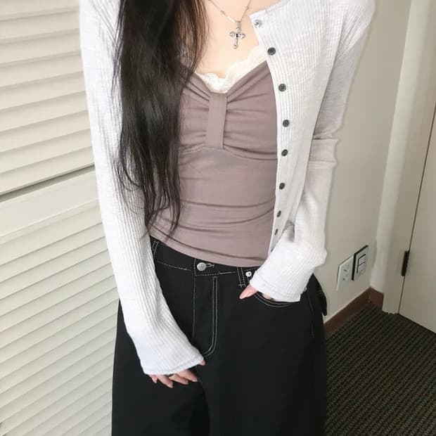 미니포에 무린 가디건