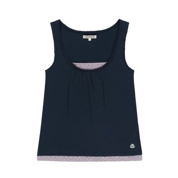 코이세이오 두두 레이어드 슬리브리스 네이비 