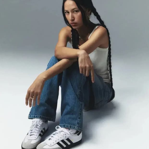 택달린 새상품) m글로니 93 미드라이즈 로우핏 데님