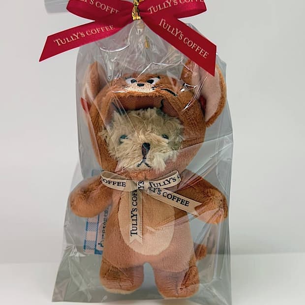 [미개봉] 일본 한정판 털리스 커피 x 톰과 제리 콜라보 베어풀 키링