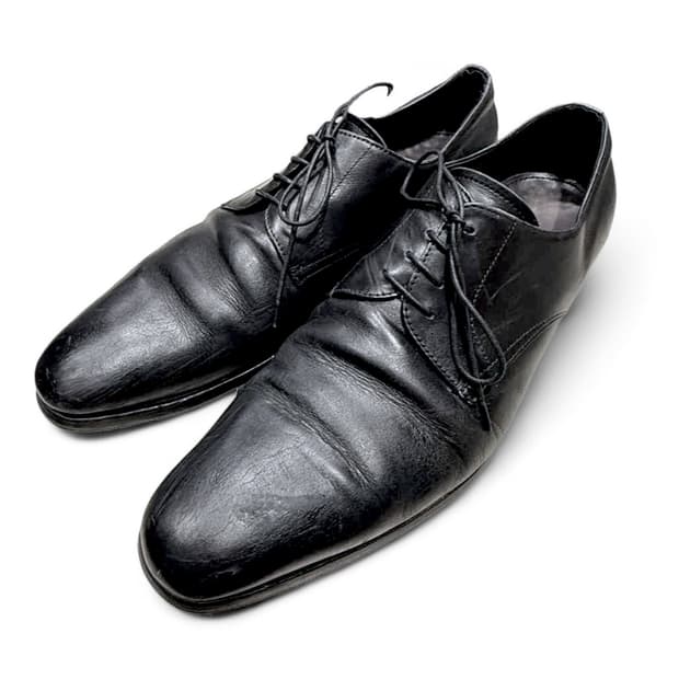 프라다 플레인토 레더 더비슈즈