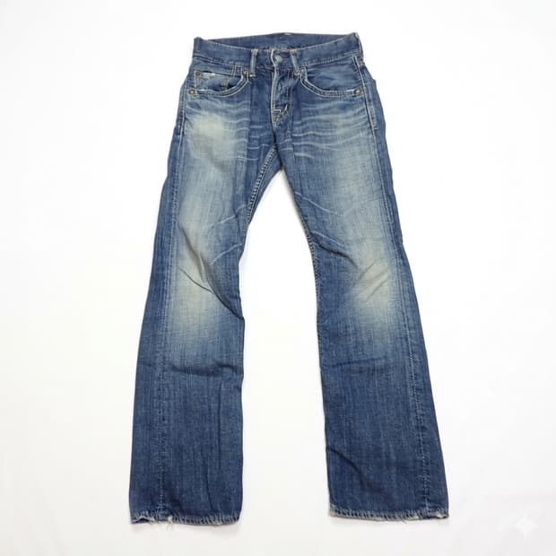 [MADE IN JAPAN] 옴니갓 12oz 빈티지 캣워싱 데님팬츠
