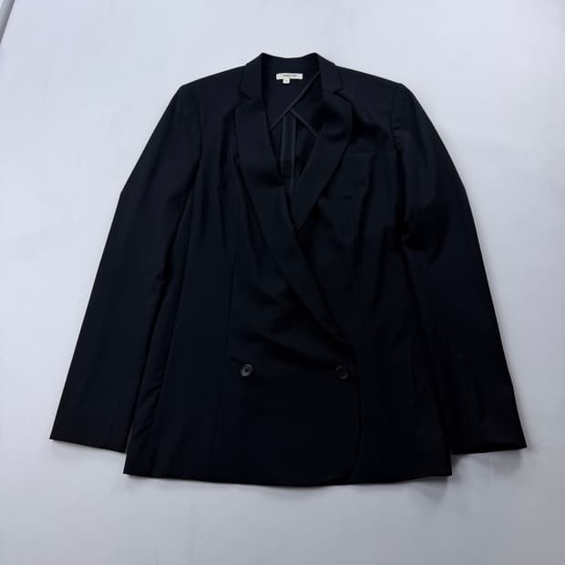 헬무트랭 울 블랙 더블 자켓