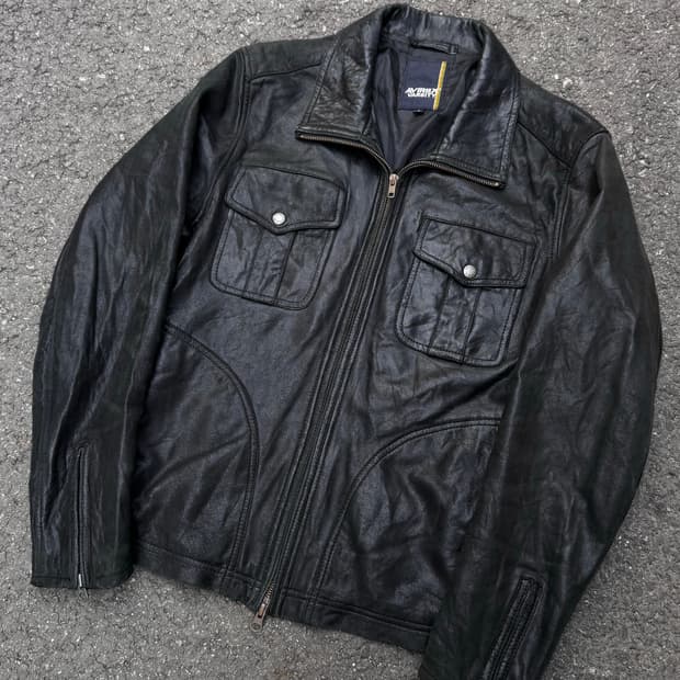 아비렉스 양가죽 투웨이 라이더자켓 