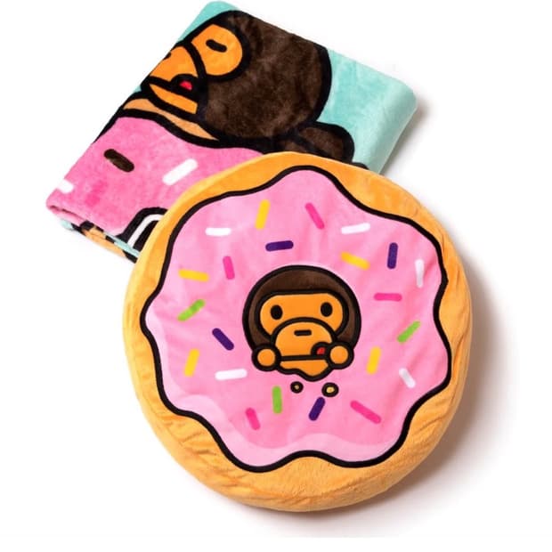 (오더) 베이프 베이비마일로 22FW 쿠션 담요 세트