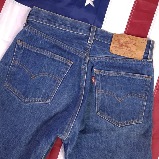 오리지날 미국제조 90's 리바이스 501XX 데님진