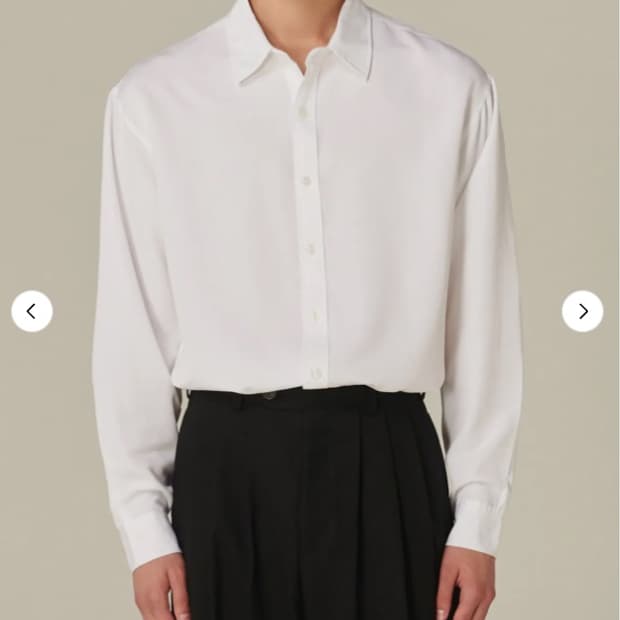 테이크이지 화이트 텐셀셔츠