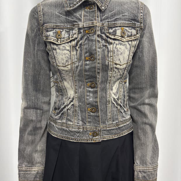 denim slim jacket