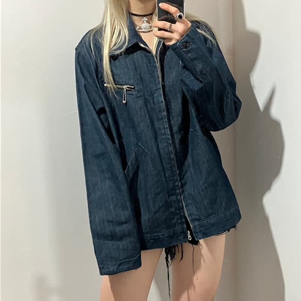 워크웨어 커버올  HBT 데님자켓 