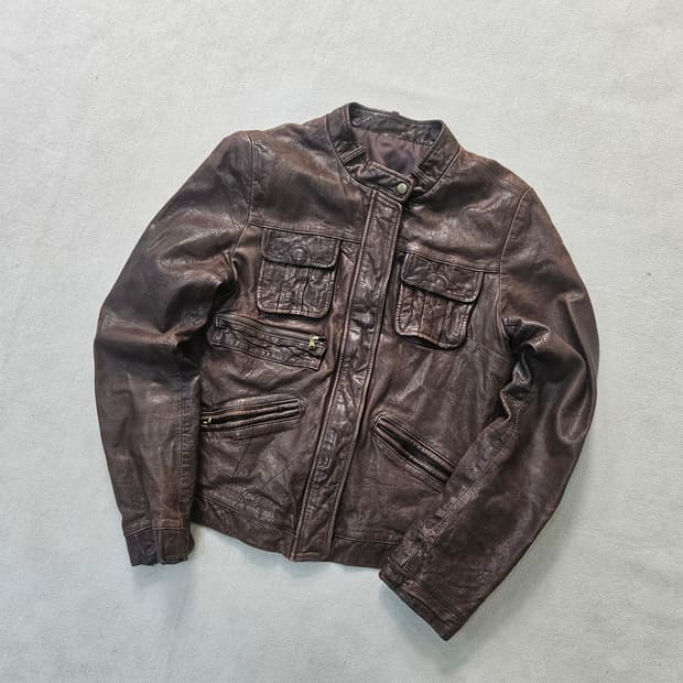 66 빈티지 여성 양가죽 자켓 0408Y